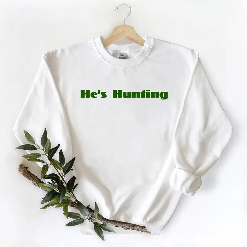 Retro He Is Hunting Season New Goodbye Husband Mallard Duck Wife Husband Family T-Shirts, Hoodie, Sweatshirt - T-Shirt, Sweatshirt, Hoodie
