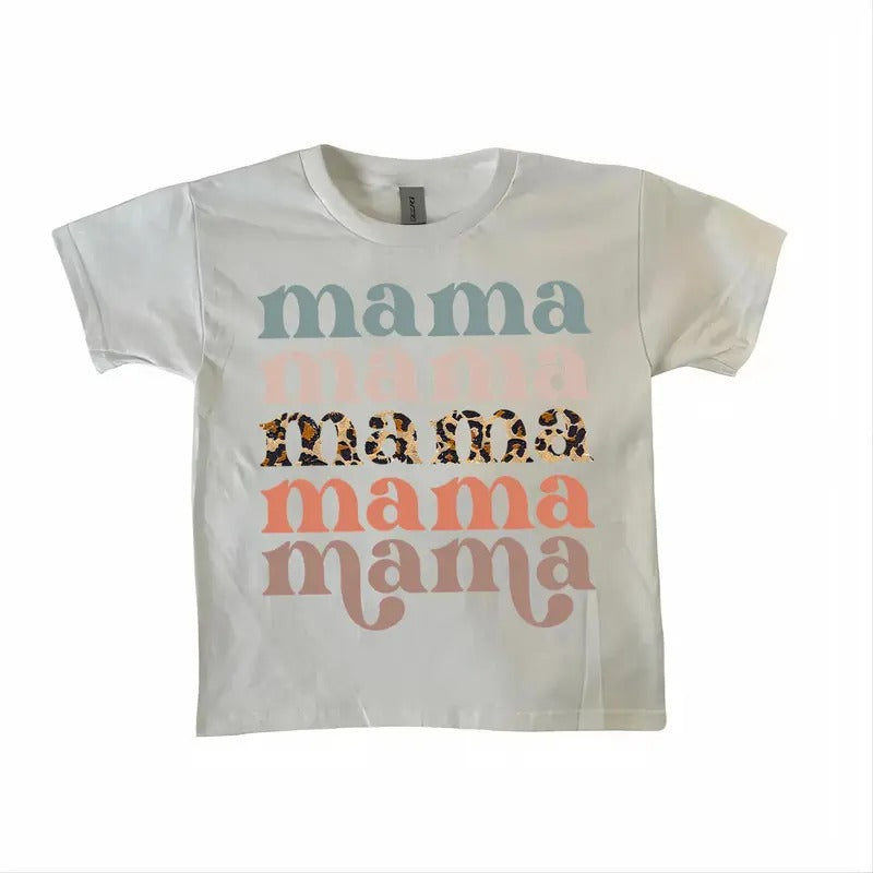 Retro Mama Baby Leopard Mama Baby Motherhood Cute Mom Mom Life Baby Fan Her Him T-Shirts, Hoodie, Sweatshirt - T-Shirt, Sweatshirt, Hoodie
