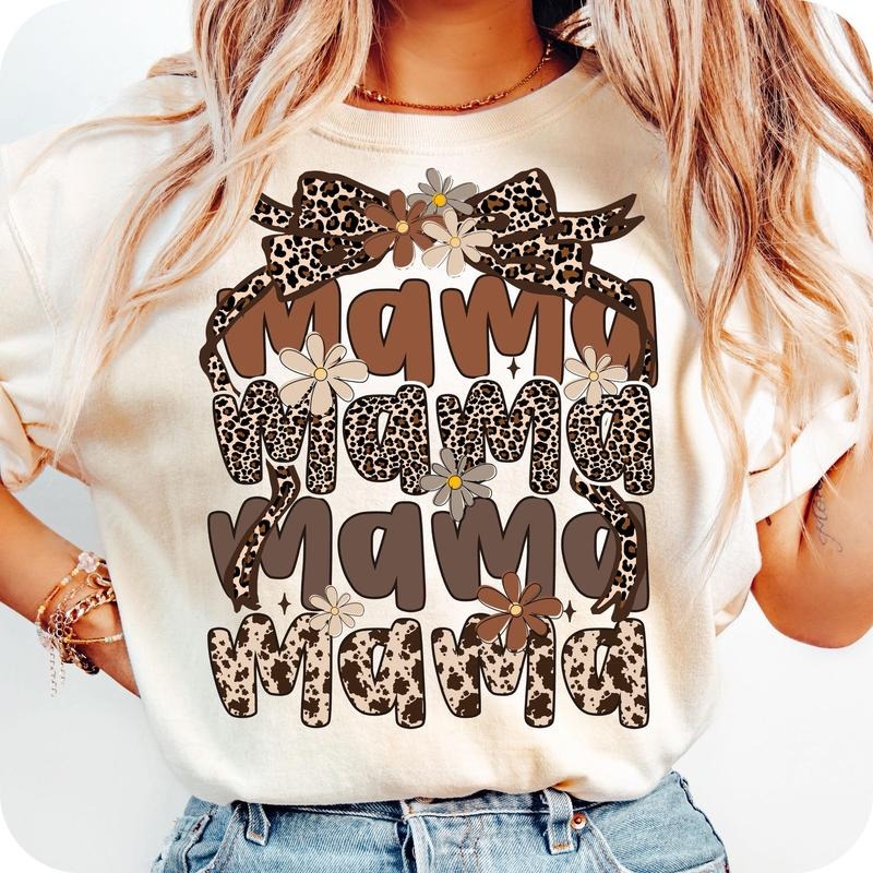 Retro Mama Coquette Flower Boho Mama Mama Leopard Mama Mama Bow Mama T-Shirts, Hoodie, Sweatshirt - T-Shirt, Sweatshirt, Hoodie