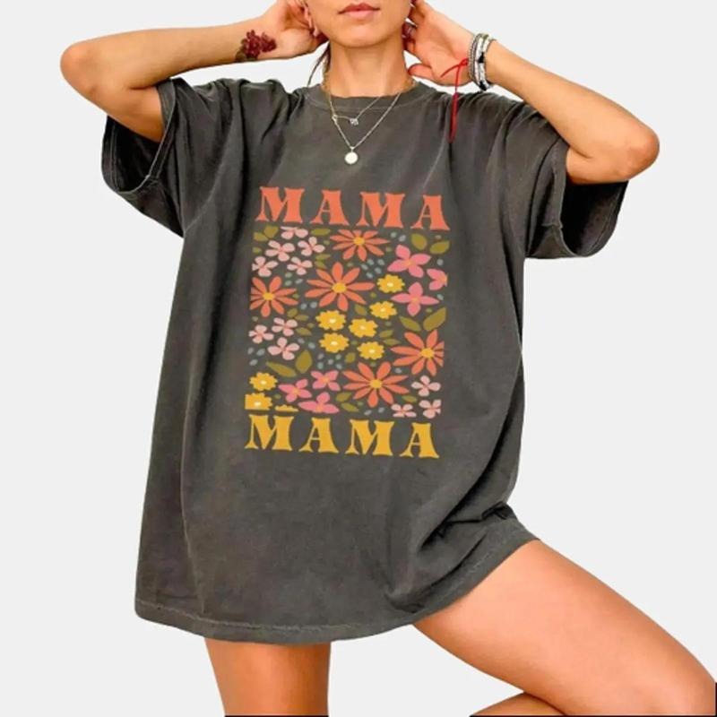Retro Mama Shirt Comfort Colors Mom Boho Mama Shirt Floral Mom Girl Mama Shirt Mom Life Shirt Boy Mama Shirt Blessed Mama Shirt Cute Mom Shirt Mom Top Comfortable Casual Breathable Cotton T-Shirts, Hoodie, Sweatshirt - T-Shirt, Sweatshirt, Hoodie
