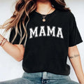 Retro Mama New Mom Shirt Present Idea Mommy Wife Pregnancy Reveal Short Sleeve T-Shirts, Hoodie, Sweatshirt - T-Shirt, Sweatshirt, Hoodie