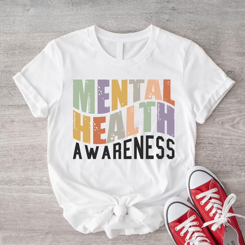 Retro Mental Health Awareness Shirt Anxiety Therapist Psychology Lover School Psychologist Shirt T-Shirts, Hoodie, Sweatshirt - T-Shirt, Sweatshirt, Hoodie