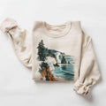 Retro Oregon Coast Winter Cliffs Waves 90s Vintage Vacation Sea Coastline Boho Cotton Menswear Day T-Shirts, Hoodie, Sweatshirt - T-Shirt, Sweatshirt, Hoodie