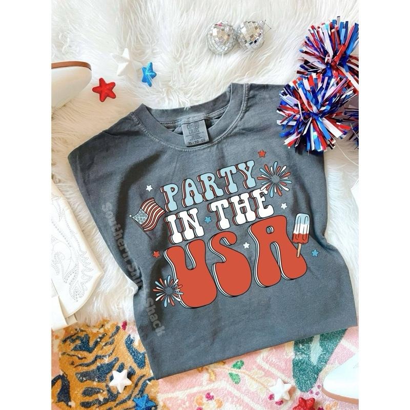 Retro Party USA Pepper Comfort Colors Cute 4th July Shirt T-Shirts, Hoodie, Sweatshirt - T-Shirt, Sweatshirt, Hoodie