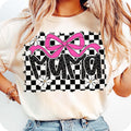 Retro Pink Mama Coquette Bow Mama Checkered Mama Varsity Mama Mama Leopard T-Shirts, Hoodie, Sweatshirt - T-Shirt, Sweatshirt, Hoodie