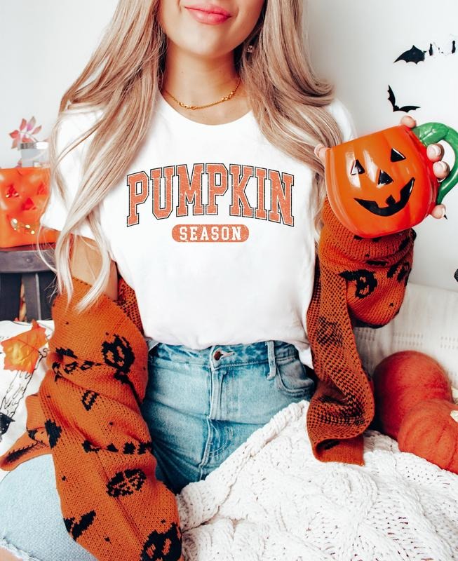 Retro Pumpkin Season Cute Fall Thanksgiving Halloween Fall Autumn T-Shirts, Hoodie, Sweatshirt - T-Shirt, Sweatshirt, Hoodie