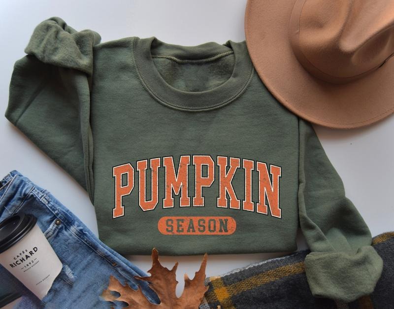 Retro Pumpkin Season Autumn Fall Halloween Thanksgiving Shirt Pumpkin Halloween Fall Autumn Sweatshirtstyle{N002}2 T-Shirts, Hoodie, Sweatshirt - T-Shirt, Sweatshirt, Hoodie
