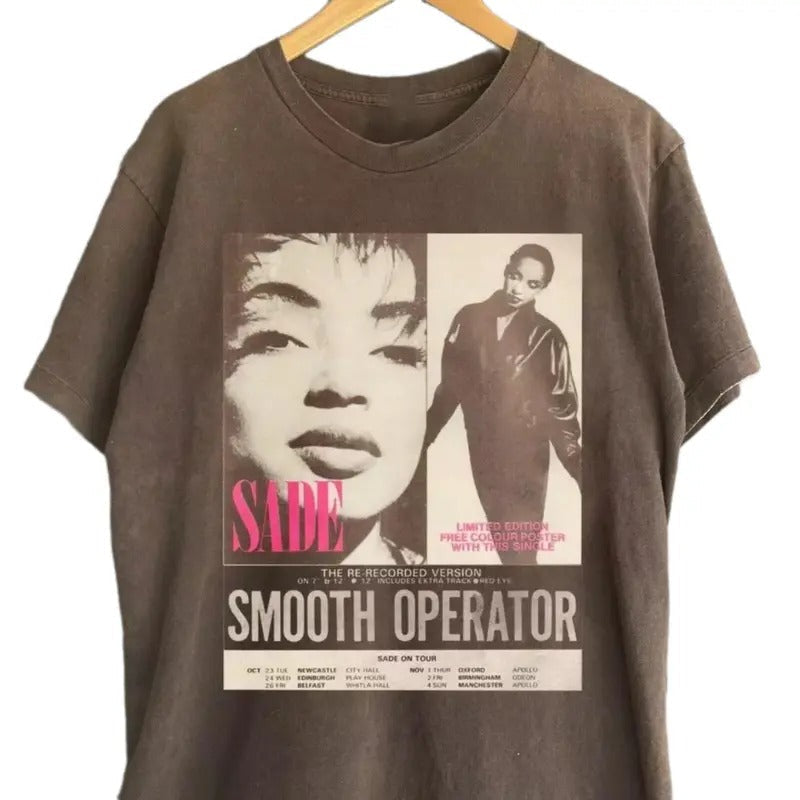 Retro Sade Adu Smooth Operator Sade Short Sleeve Best Fans T-Shirts, Hoodie, Sweatshirt - T-Shirt, Sweatshirt, Hoodie