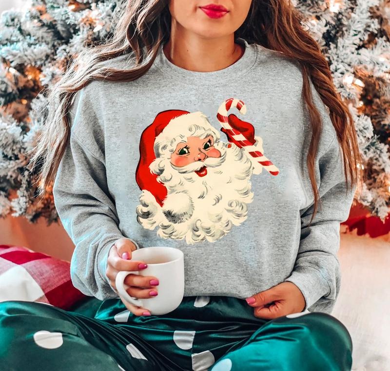 Retro Santa Santa Claus Face Vintage Santa Retro Santaface Festive T-Shirts, Hoodie, Sweatshirt - T-Shirt, Sweatshirt, Hoodie