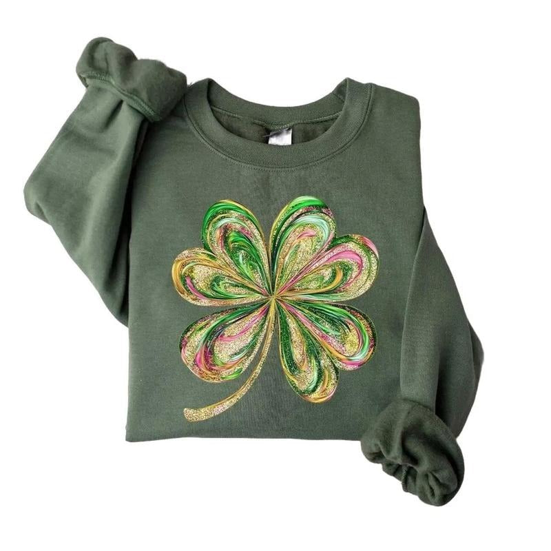 Retro Shamrock Shenanigans Cute St Patrick'S Day Lucky Irish Shirt Four Leaf Clover Nurse Shirt T-Shirts, Hoodie, Sweatshirt - T-Shirt, Sweatshirt, Hoodie