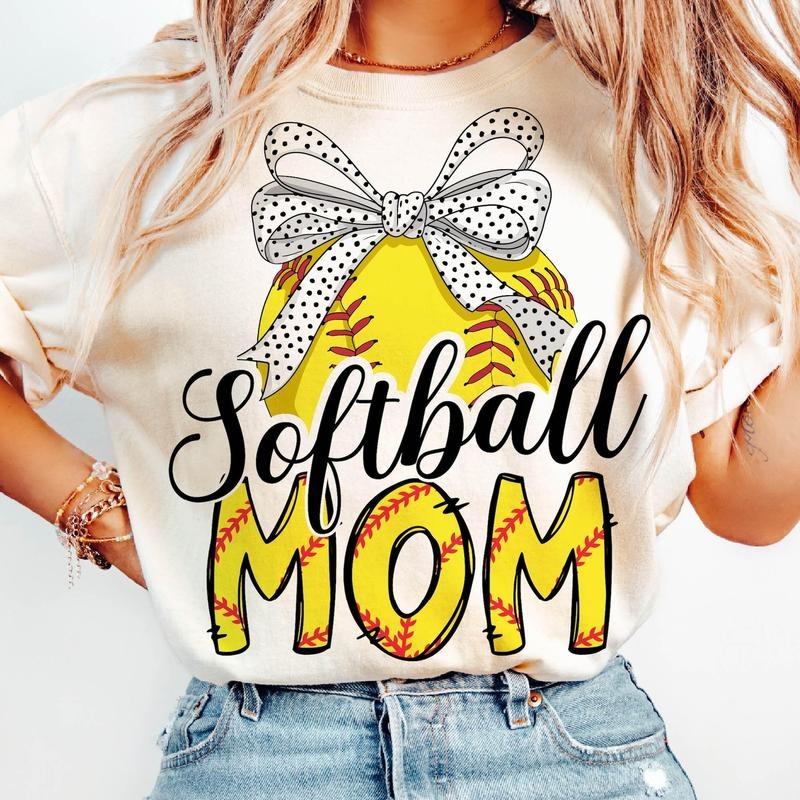 Retro Softball Mama Softball Shirt Softball Coquette Bow Softball Mom Shirt Sports Mama Game Day T-Shirts, Hoodie, Sweatshirt - T-Shirt, Sweatshirt, Hoodie