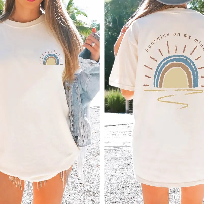 Retro Sun Shine My Mind Shirt Comfort Colors Summer Shirt Vacation Shirt Beach Shirt Summer Vacation Shirt Boho Womenswear T-Shirts, Hoodie, Sweatshirt - T-Shirt, Sweatshirt, Hoodie