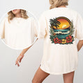 Retro Sunset Beach Comfort Colors Shirt Traditional Floral Beach Beach Lover Summer Her T-Shirts, Hoodie, Sweatshirt - T-Shirt, Sweatshirt, Hoodie