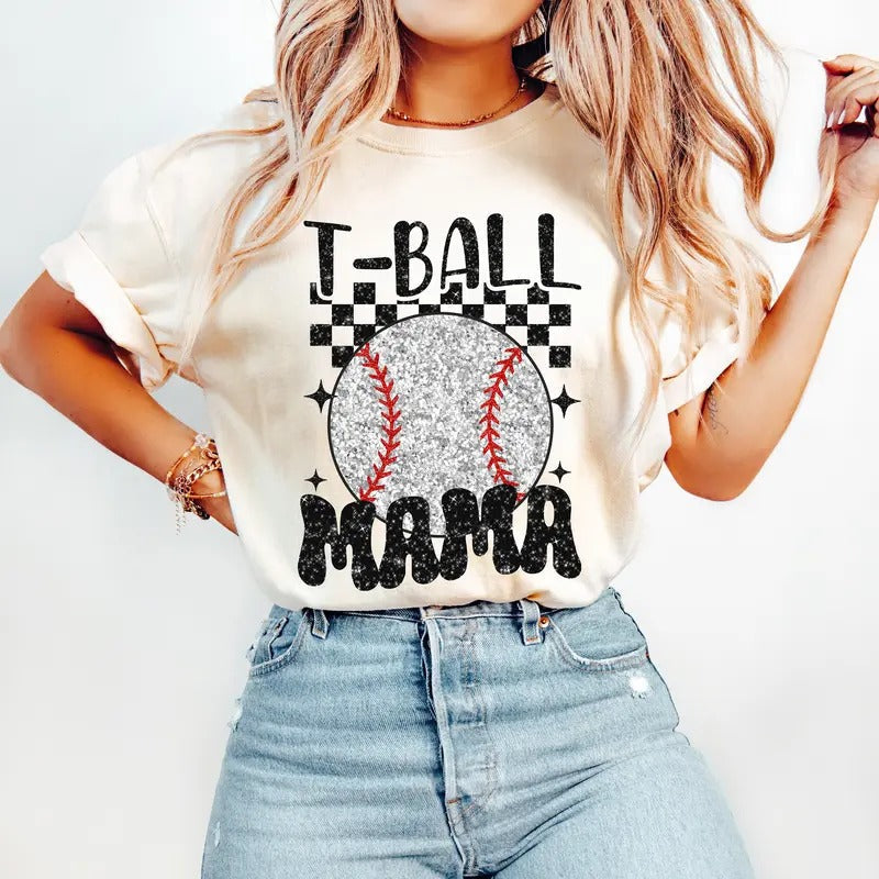 Retro T Ball Mama Shirt Baseball Mom Ball Game Day Shirt Sports Mom Baseball Season T-Shirts, Hoodie, Sweatshirt - T-Shirt, Sweatshirt, Hoodie