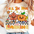 Retro Teacher Fall Shirt Fall Love Learning Groovy Pumpkin Teacher Thanksgiving Autumn School Shirt T-Shirts, Hoodie, Sweatshirt - T-Shirt, Sweatshirt, Hoodie