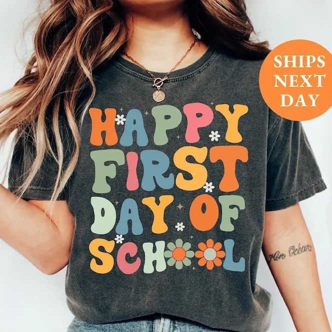Retro Teacher Shirts Back School Teacher Shirt First Day School Shirt Teachers Back School Shirt Teacher T-Shirts, Hoodie, Sweatshirt - T-Shirt, Sweatshirt, Hoodie