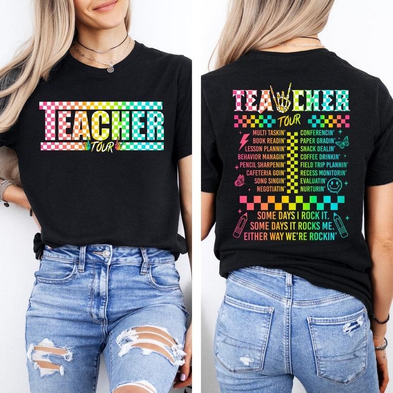 Retro Teacher Tour Shirt ABCD Teacher Tour Back School Elementary School Teacher Shirts First Day School We Are Back T-Shirts, Hoodie, Sweatshirt - T-Shirt, Sweatshirt, Hoodie