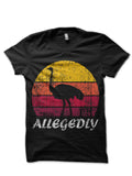 Retro Vintage Allegedly Ostrich Black T-Shirts, Hoodie, Sweatshirt - T-Shirt, Sweatshirt, Hoodie