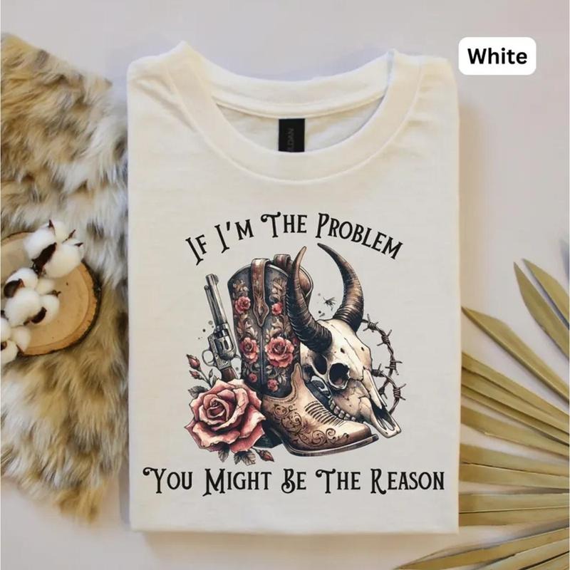 Retro Western Shirt Vintage Rodeo Comfy Country Might Be Problem Shirt 3SW9P T-Shirts, Hoodie, Sweatshirt - T-Shirt, Sweatshirt, Hoodie