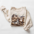 Retro Wild Horses Desert Canyon Fall Scene 90'S Vintage Horse Lover Boho T-Shirts, Hoodie, Sweatshirt - T-Shirt, Sweatshirt, Hoodie