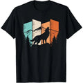 Retro Wolf Landscape Mountain Trees Wolf Lover T-Shirts, Hoodie, Sweatshirt - T-Shirt, Sweatshirt, Hoodie