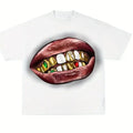 Retro Y2K Cotton Bold Golden Teeth Short Sleeve Streetwear Casual Crew Neck Menswear Womenswear Top T-Shirts, Hoodie, Sweatshirt - T-Shirt, Sweatshirt, Hoodie