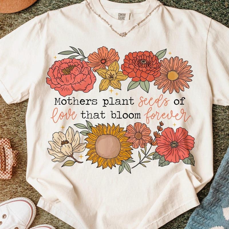 Retro Floral Mama Quote Shirt Mom Shirt She Is Mom Shirt Mama Shirt Floral Mom Shirt Mama Shirt T-Shirts, Hoodie, Sweatshirt - T-Shirt, Sweatshirt, Hoodie