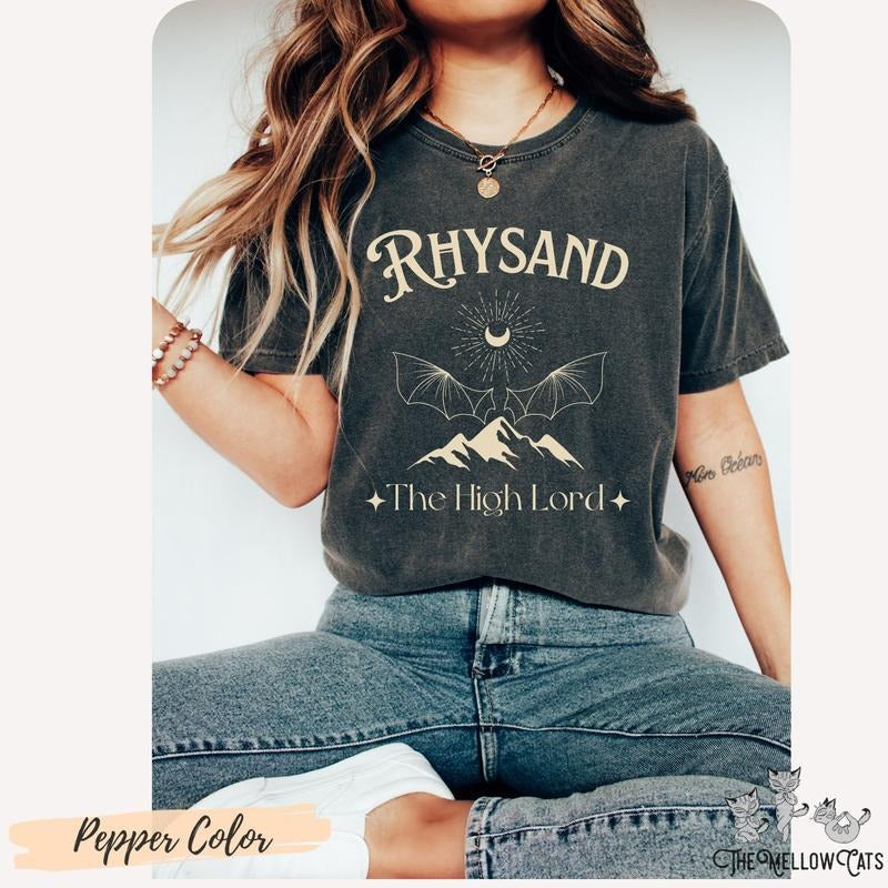 Rhysand ACOTAR Shirt Illyrian Bat Bookish Terrasen Abraxos Wings SJM Booktok T-Shirts, Hoodie, Sweatshirt - T-Shirt, Sweatshirt, Hoodie