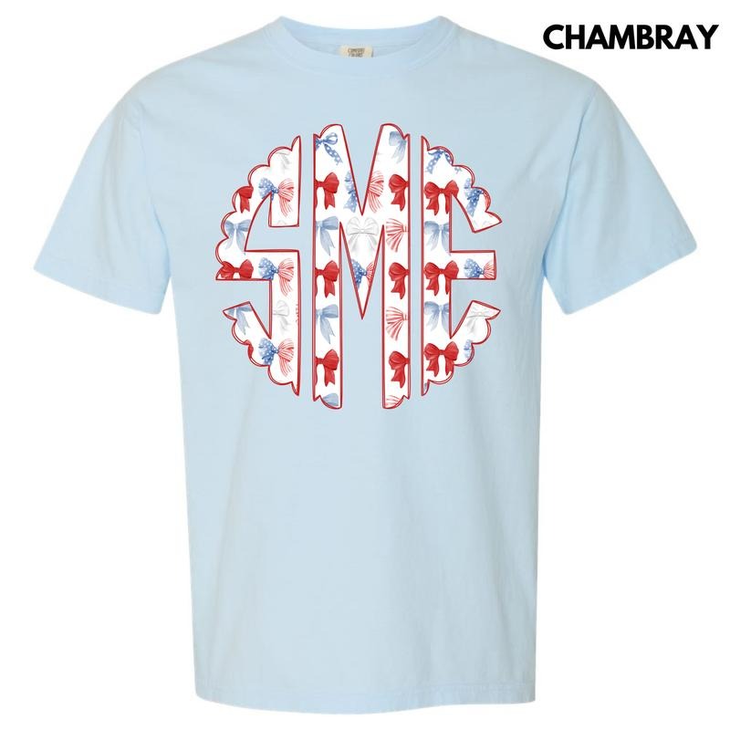 Ribbon USA Monogram Comfort Colors 'NLB' T-Shirts, Hoodie, Sweatshirt - T-Shirt, Sweatshirt, Hoodie