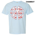 Ribbon USA Monogram Comfort Colors 'NLB' T-Shirts, Hoodie, Sweatshirt - T-Shirt, Sweatshirt, Hoodie