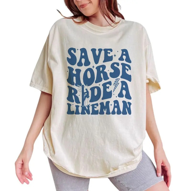 Ride Lineman Shirt Wife Spoiled Wife Printed Wifey Unhinged Shirt Lineman'S Girlfriend Wife Life Comfy Fabric Top Womenswear Cotton Fabric Relaxed T-Shirts, Hoodie, Sweatshirt - T-Shirt, Sweatshirt, Hoodie