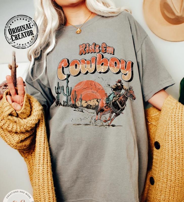 Ride Em Cowboy Western Cowboy Country Western Shirt Ranch Rodeo Farm Life T-Shirts, Hoodie, Sweatshirt - T-Shirt, Sweatshirt, Hoodie