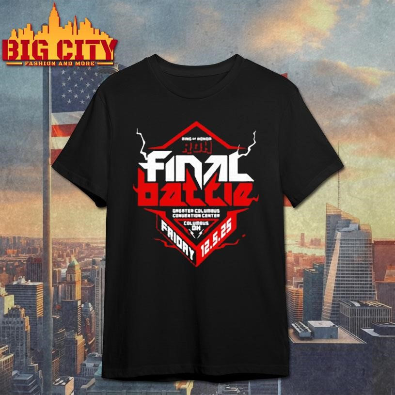 Ring of Honor ROH final Battle 2025 shirt Unisex T-shirt, Sweatshirt, Hoodie, Long Sleeve Tee - T-Shirt, Sweatshirt, Hoodie
