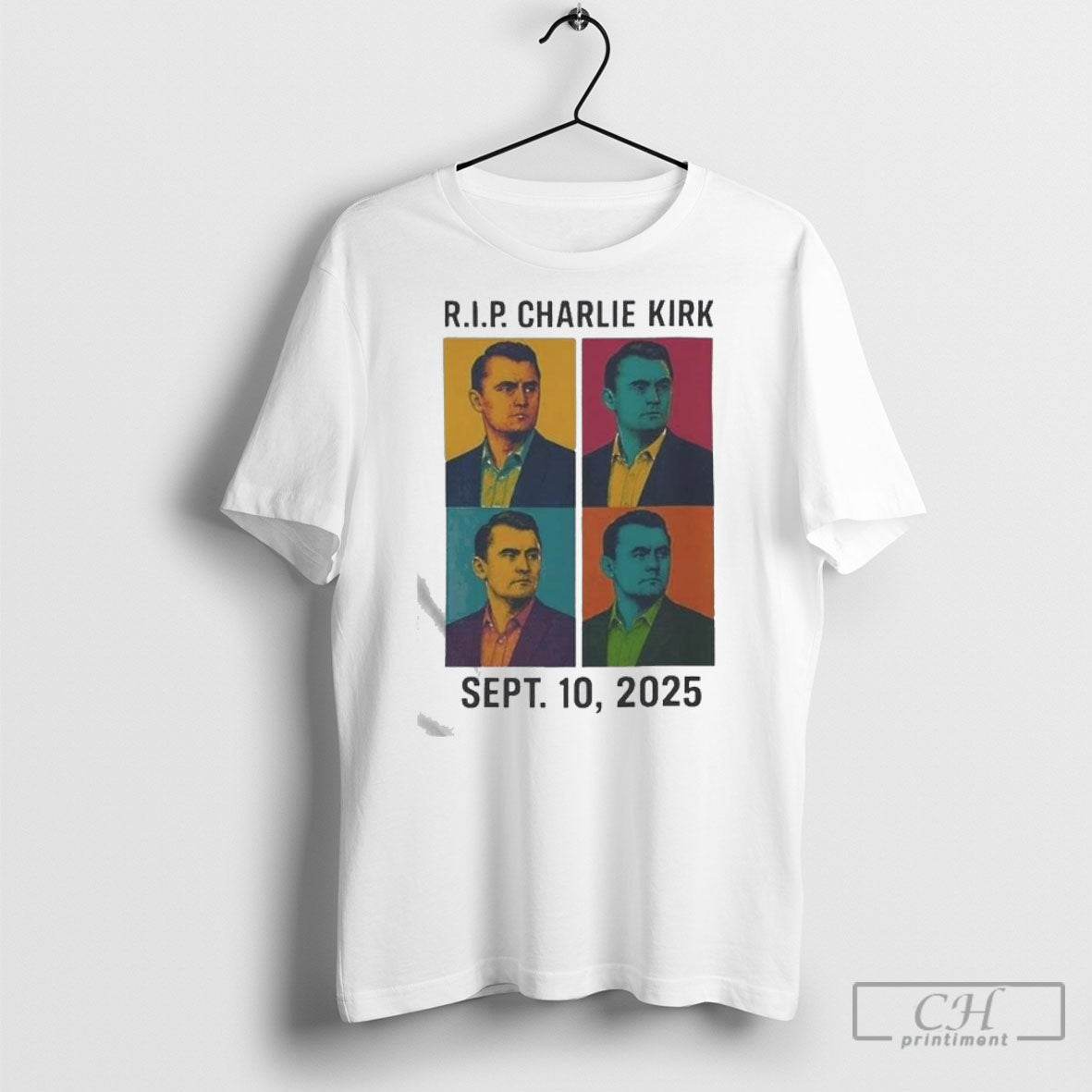Rip Charlie Kirk Memorial Sept 10 2025 Pray For Charlie Colorful Tribute Shirt Sweater Unisex T-shirt, Sweatshirt, Hoodie, Long Sleeve Tee - T-Shirt, Sweatshirt, Hoodie