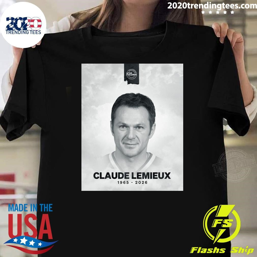 Rip Claude Lemieux 1965-2026 Shirt Unisex T-shirt, Sweatshirt, Hoodie, Long Sleeve Tee - T-Shirt, Sweatshirt, Hoodie