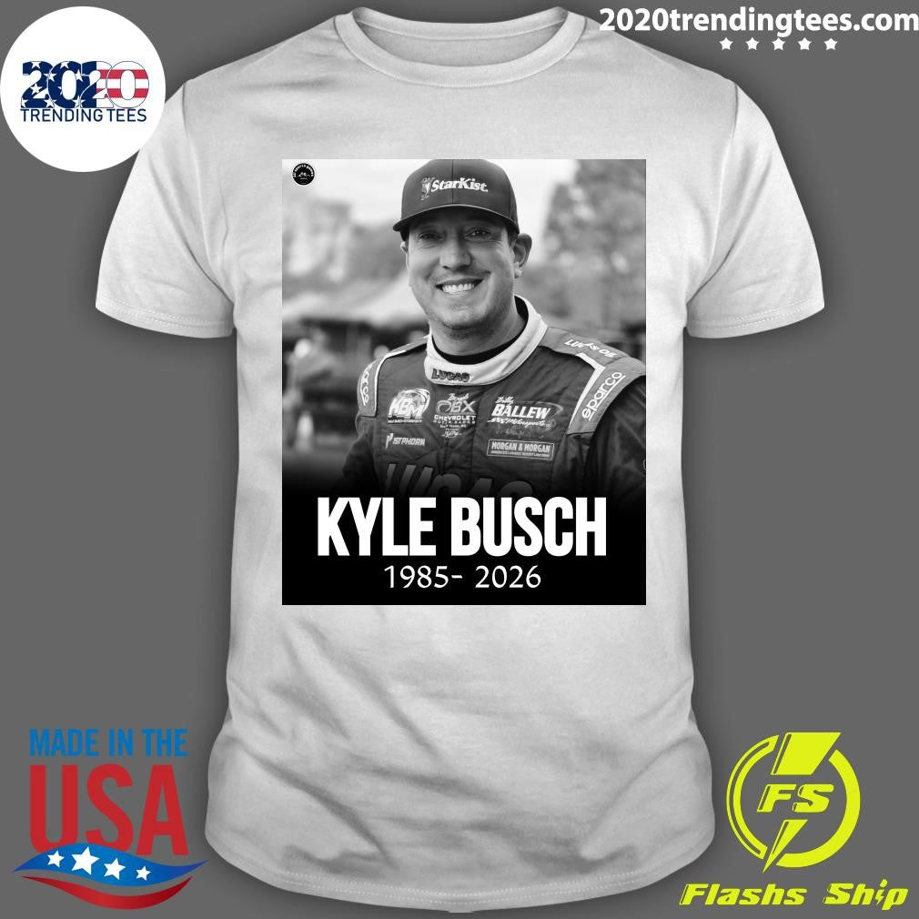 Rip Kyle Busch 1985-2026 Shirt Unisex T-shirt, Sweatshirt, Hoodie, Long Sleeve Tee - T-Shirt, Sweatshirt, Hoodie
