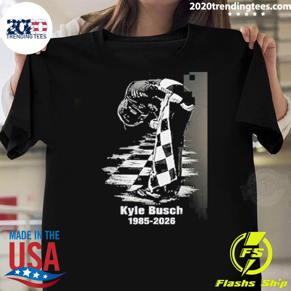 Rip Kyle Busch 1985-2026 Tribute Car Racing Vintage Shirt Unisex T-shirt, Sweatshirt, Hoodie, Long Sleeve Tee - T-Shirt, Sweatshirt, Hoodie