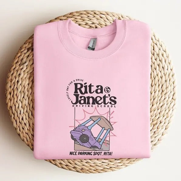 Rita Janet'S Driving School Janet Rita Bluey Grannie Bluey Back School T-Shirts, Hoodie, Sweatshirt - T-Shirt, Sweatshirt, Hoodie