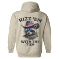 Rizz 'Em 'Tism American Cowboy Raccoon Bringing Fun Outdoor Parties Casual Events T-Shirts, Hoodie, Sweatshirt - T-Shirt, Sweatshirt, Hoodie
