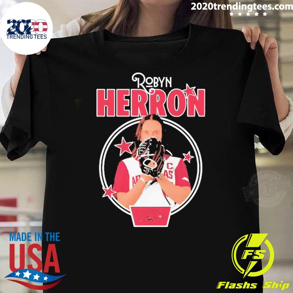 Robyn Herron Portrait Arkansas Razorbacks Softball Shirt Unisex T-shirt, Sweatshirt, Hoodie, Long Sleeve Tee - T-Shirt, Sweatshirt, Hoodie