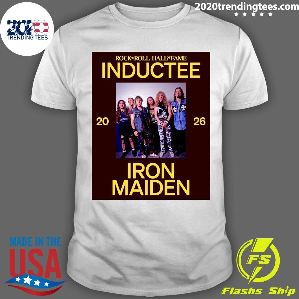 Rock & Roll Hall Of Fame Inductee 2026 Iron Maiden Shirt Unisex T-shirt, Sweatshirt, Hoodie, Long Sleeve Tee - T-Shirt, Sweatshirt, Hoodie