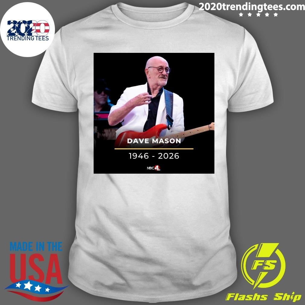 Rock & Roll Hall of Famer Dave Mason 1946-2026 Rip Shirt Unisex T-shirt, Sweatshirt, Hoodie, Long Sleeve Tee - T-Shirt, Sweatshirt, Hoodie
