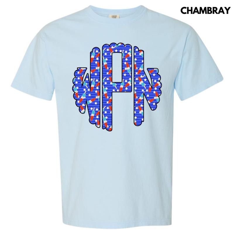 Rocket Pop Monogram Comfort Colors 'NLB' T-Shirts, Hoodie, Sweatshirt - T-Shirt, Sweatshirt, Hoodie