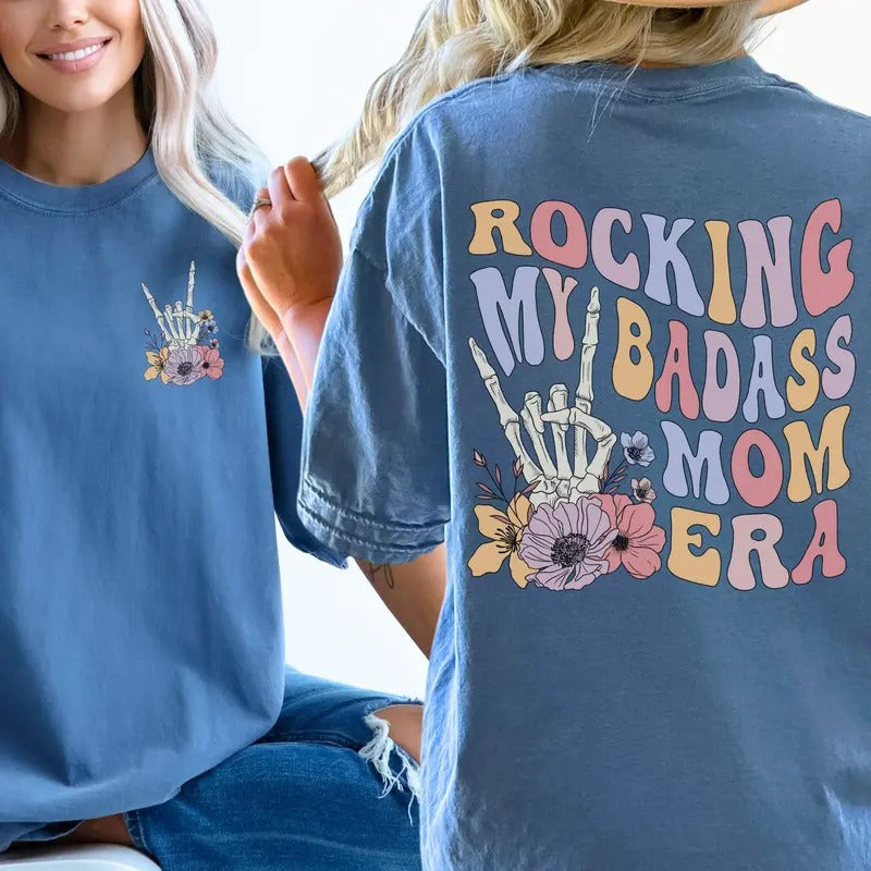 Rocking My Badass Mom Era Shirt My Badass Mom Era Retro Skeleton Shirt Mother T-Shirts, Hoodie, Sweatshirt - T-Shirt, Sweatshirt, Hoodie