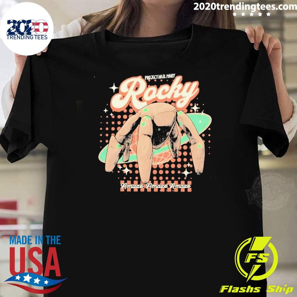 Rocky Project Hail Mary Alien Amaze Amaze Amaze Vintage Shirt Unisex T-shirt, Sweatshirt, Hoodie, Long Sleeve Tee - T-Shirt, Sweatshirt, Hoodie