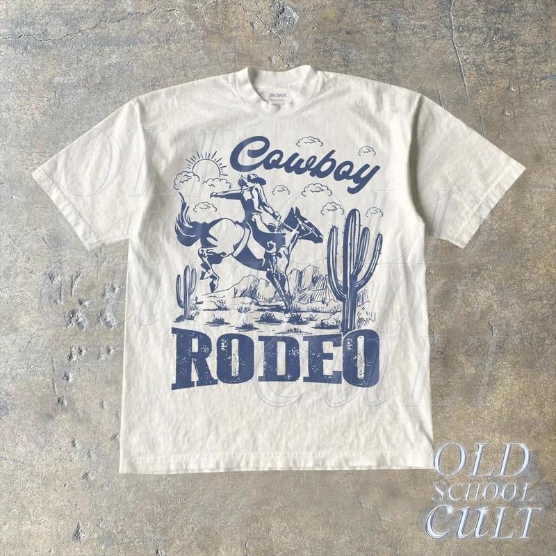 Rodeo 90s Cowboy Retro Western 2000s Shirt Vintage Cowboy Shirt Rodeo Shirt Wild West Trending Funny Quote Shirt T-Shirts, Hoodie, Sweatshirt - T-Shirt, Sweatshirt, Hoodie