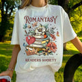 Romantasy Readers Society Book Lover Club Shirt Romantasy Reader Fantasy Romance Book Shirt Booktrovert Bookish Shirt T-Shirts, Hoodie, Sweatshirt - T-Shirt, Sweatshirt, Hoodie