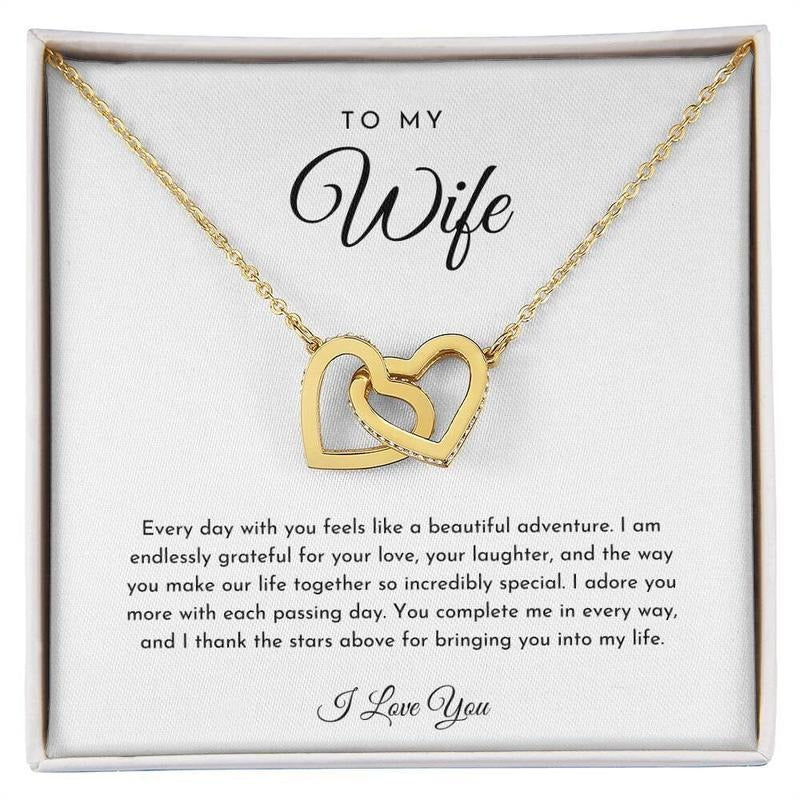 Romantic Wife My Wife Necklace Message Card Fiancee Wife Jewelry Boxes Necklace Box T-Shirts, Hoodie, Sweatshirt - T-Shirt, Sweatshirt, Hoodie