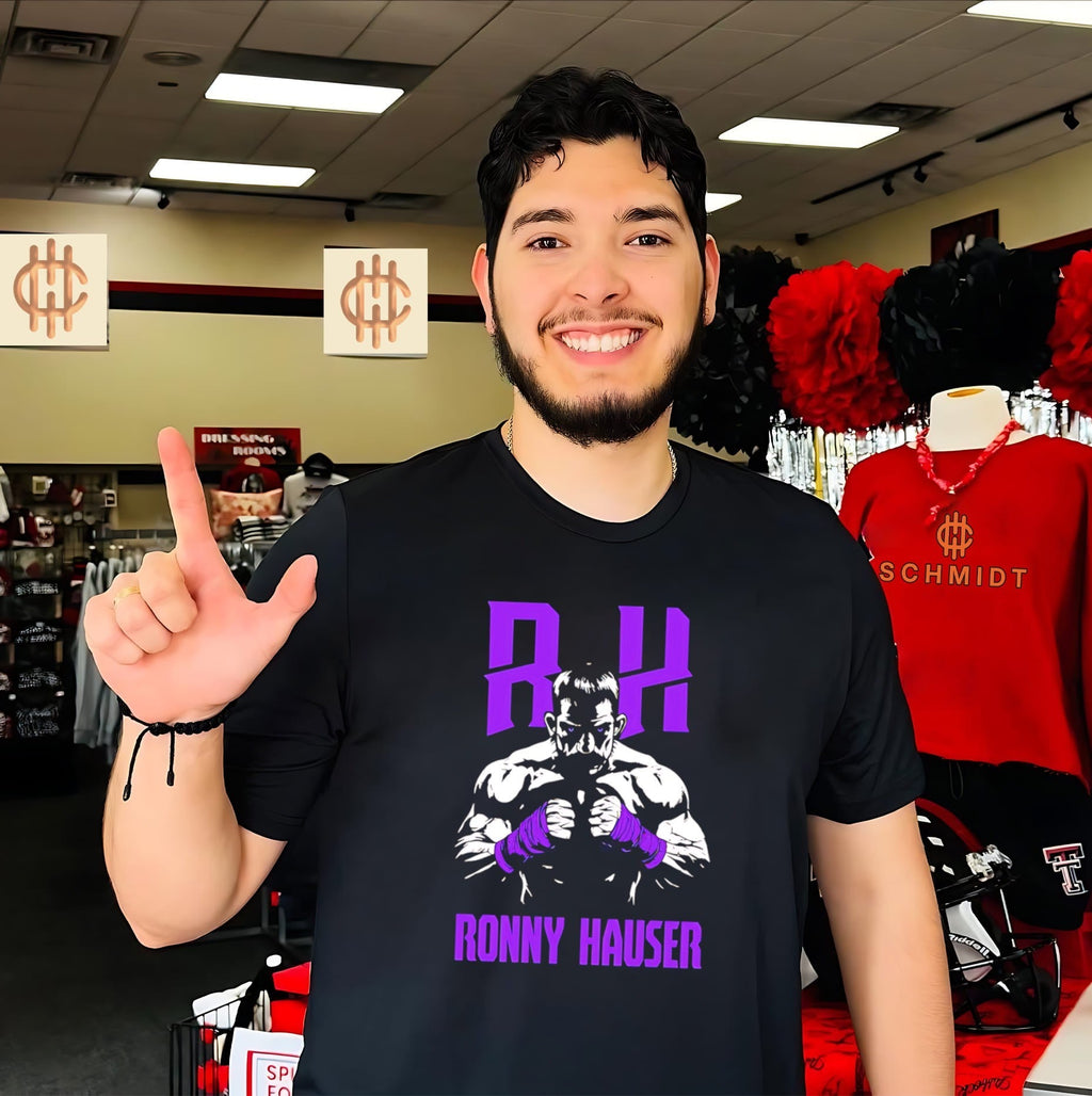 Ronny Hauser RH wrestler illustration shirt Unisex T-shirt, Sweatshirt, Hoodie, Long Sleeve Tee - T-Shirt, Sweatshirt, Hoodie