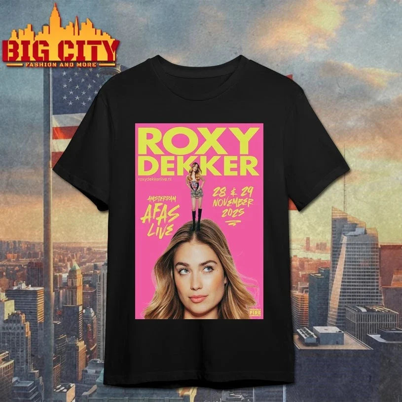 Roxy Dekker Netherlands November 28 29 2025 Poster shirt Unisex T-shirt, Sweatshirt, Hoodie, Long Sleeve Tee - T-Shirt, Sweatshirt, Hoodie